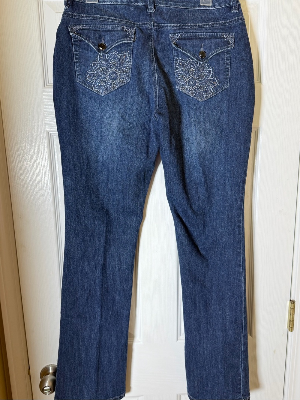 Code Bleu Women's Indigo Bootcut Jeans Curvy Size 12 - Picture 4 of 5